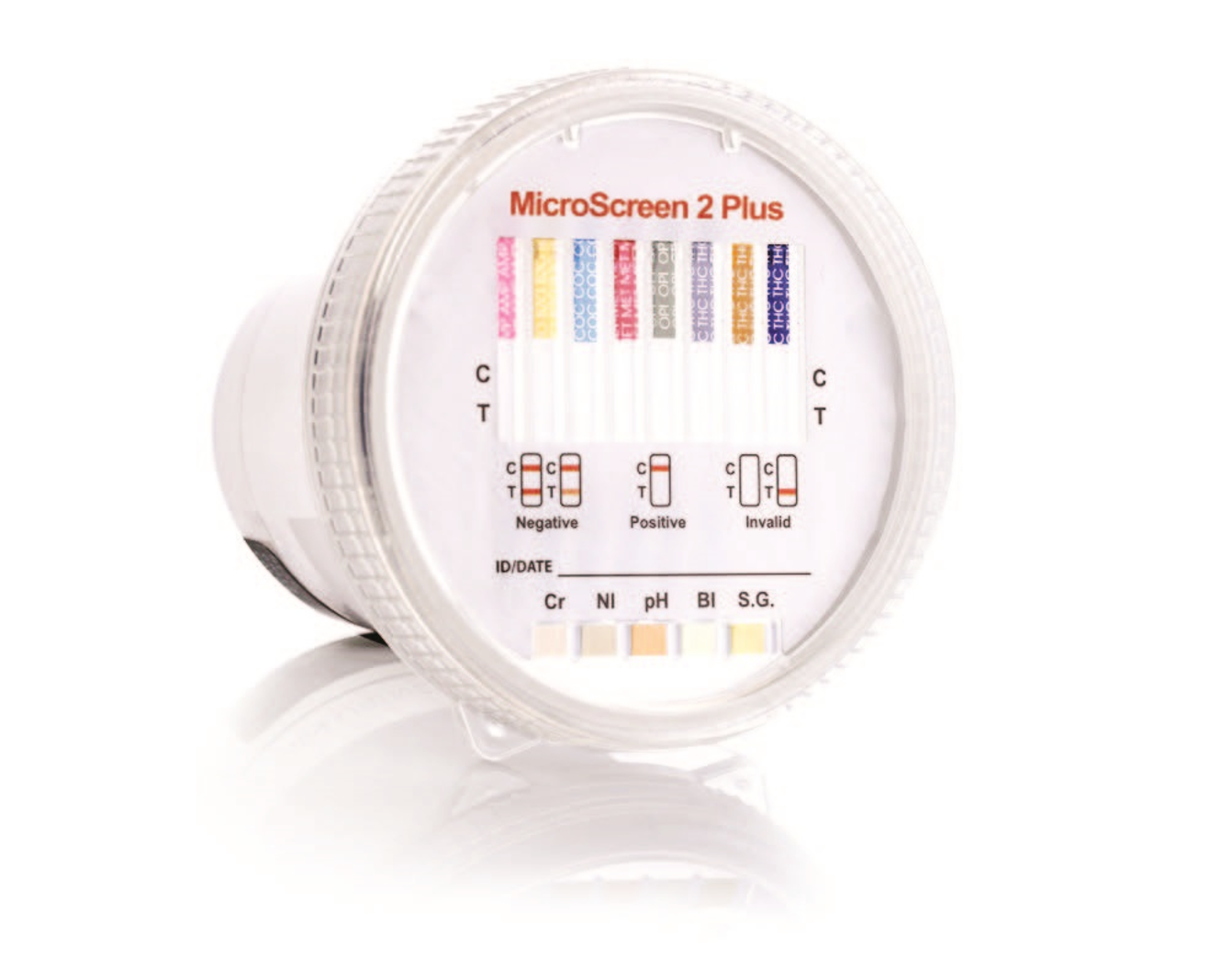 MicroScreen 2 Plus 8 panel urine drug cup